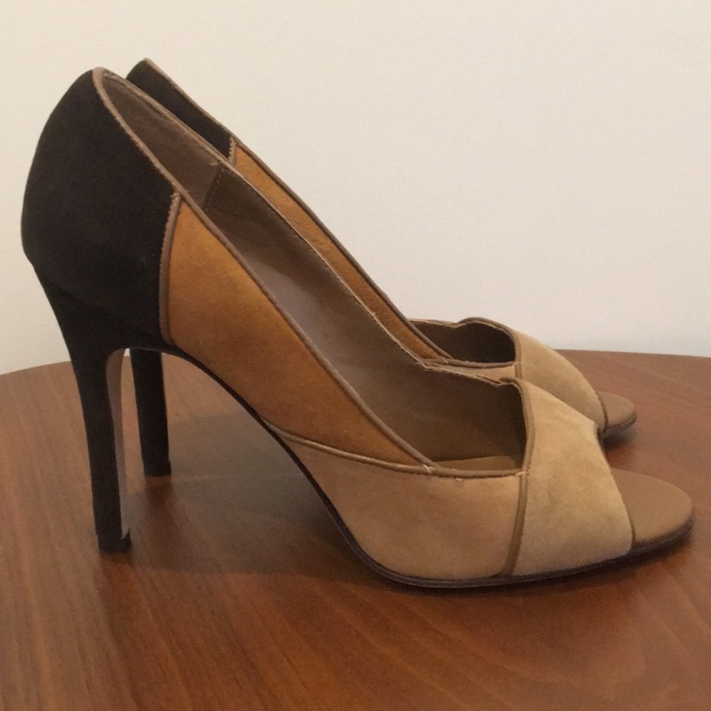 *Pre-Owned*Joey-O Jane Color Block High Heel - image 1